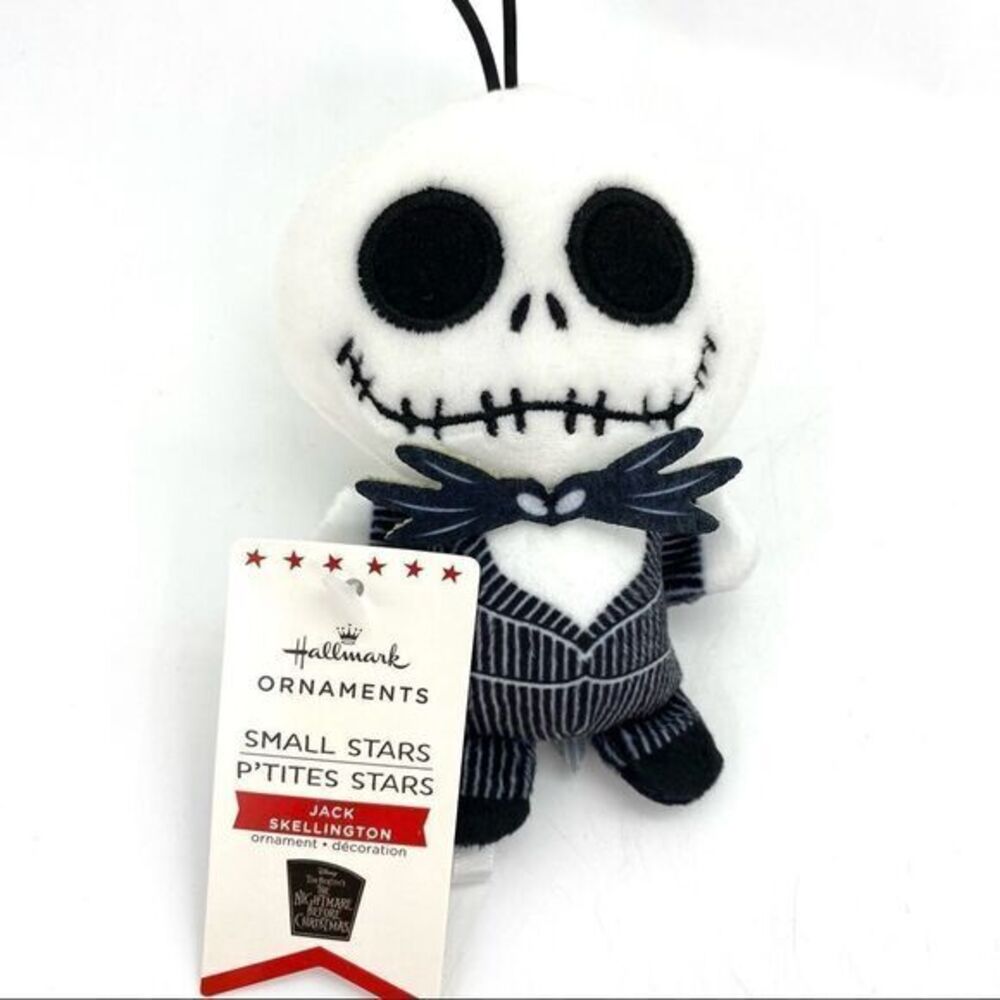 Hallmark Nightmare Before Christmas Jack Skellington Small Stars Plush Ornament